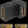 65075 Adapter HDMI female to HDMI female 90° down