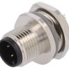 Złącze okrągłe M12 męskie proste do lutowania 3pin 250V T4132012031-000