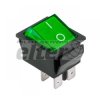 Przeł. kołys. podśw. duży ON-OFF AC zielony