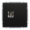 KOS 66 Gniazdo multimedialne USB bez ramki USB -30 szybkozłączki 660951