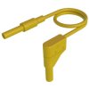 SKS Hirschmann 934048103 Safety Test Lead 100cm Yellow 4mm plug/socket
