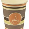 Kubek do picia PAPSTAR Coffee To Go 90128 0.2l brązowy 50 sztuk / opakowanie