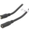Goobay-71402 Kabel Dc 5,5/2,5 Wtyk, Dc 5,5/2,5 Gniazdo Czarny 10M