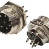 Złącze mikrofonowe CB 8pin, gniazdo męskie na panel; NC519