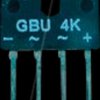 GBU12M Single-phase bridge rectifier, 1000 Vrrm, 12 A, SIP