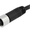 Złącze M12, żeńskie, PIN:8, wtyk, proste, 30V M12A-08BFFM-SL8D01