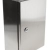 Skrzynka ścienna 500 mm 400 mm 250 mm IP66 Stal nierdzewna typu 304 RS PRO