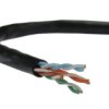 Kabel Utp Kat.5E U/Utp 4X2x0,58 Linka Czarna Telegärtner /100M/