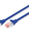 Patch cable, RJ45 plug, straight to RJ45 plug, straight, Cat 6, S/FTP, LSZH, 10 m, blue, DK-1644-100/B