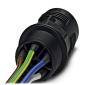 Phoenix Contact 1414736 Złącze okrągłe QPD W 4PE1,5 M25 0,5 BK, 1 szt.