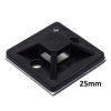 MOCOWANIE UCHWYT OPASKI ZACISKOWEJ CZARNE 25MM 100 SZTUK