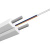 Kabel światłowodowy tcFTTH-2J SM 9/125 G.657A1, FRP, LSZH, biały (1km)
