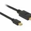 Delock Mini DisplayPort / HDMI kabel Złącze Mini DisplayPort, Wtyczka HDMI-A 0.5 m czarny 83992 styki pozłacane , potrój