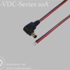 075903 DC cable, angled, 1500 mm, 2,5 mm, 24 V DC, 10 A