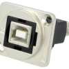 Łącznik USB A - USB B 2.0 FT metal 19x24mm CP30207NM