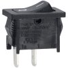 R-TECH 523168 Rocker switch, black, SPST 0/1 marking, 10A 250V, 4.8 tabs