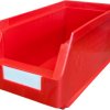 ESD storage view box, red, (L x W x D) 85 x 105 x 45 mm, H-216 32330-8R