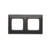 Simon 54 Premium Ramka 2-krotna PREMIUM IP20 / IP44 czarny mat DR2/49