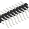 Pin header, 20 pole, pitch 2 mm, straight, black, 10062284