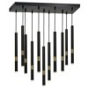 Lampa Wisząca Monza Black / Gold 11Xg9 8W Mlp6386 Milagro