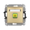 Icon Mechanizm Gniazda Światłowodowego/Optycznego Pojedynczego Złoty 29Igop-1