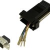 Adapter BKL Electronic 10121110 złącze męskie D-SUB 9-pin - złącze żeńskie RJ45