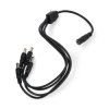 Rozgałęziacz DC 5,5/2,1mm - 4 wtyki - 1A/wtyk