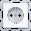 WAS1200WG Protective contact socket, contact protection, light white, glos