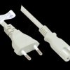 P0370-GR050 Euro plug type C to C7 , gray, 0.75 mm², 5 m