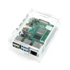 Obudowa do Raspberry Pi 4B - przezroczysta - LT-4B12