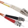 Kabel światłowodowy, średnica: 62.5/125μm, OM1 Wielomodowy, Pomarańczowy, LC / ST