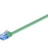 Kabel płaski Patchcord CAT 6a U/UTP RJ45/RJ45 1m zielony