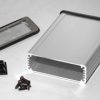 Aluminum RF enclosure, (L x W x H) 120 x 84 x 28 mm, natural, IP54, 1457J1202E