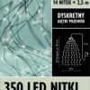 Lampki choinkowe 350 LED NITKI lampki z zasilaczem biały 10-092