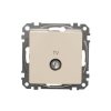 Gniazdo TV przelotowe (10dB), beżowy, Sedna Design i Elements SDD112478