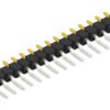 Pin header, 20 pole, pitch 2.54 mm, straight, black, 10050108