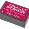 Przetwornica DC-DC, 2W, Uwe 10,8 → 13,2 V DC, Uwy 12V dc, Iwy 165mA, TRACOPOWER