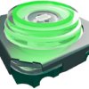 Short-stroke pushbutton, 1 Form A (N/O), 50 mA/28 V, illuminated, green, actuator (transparent), 4 N, SMD, 3006.2117