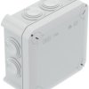 Cable junction box, 100 x 100 x 48 mm, no. of entries: 7, 6.0 mm², gray, IP66, 2007061