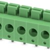 PCB terminal, 5 pole, pitch 5 mm, AWG 26-14, 16 A, spring-clamp connection, green, 1792892