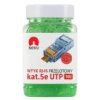 Wtyk Modularny Rj45 8P8c Kat.5E Nieekranowany Utp Uniwersalny Drut Linka...