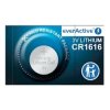 Bateria CR1616 3 V litowa, ogniwo guzikowe Ø16 × 1,6 mm, 50 mAh, everActive