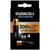 Duracell Optimum MX1500 AA Alkaline Batteries 1.5V - Pack of 4