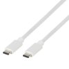 Vivanco Kabel USB Złącze męskie USB-C®, Złącze męskie USB-C® 1.00 m biały 63088