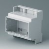 PC DIN rail enclosure, (L x W x H) 58 x 88 x 90 mm, light gray, B6704104