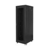 Szafa instalacyjna RACK stojąca 19 cali 42U 800x800 czarna, drzwi perforowane (złożona) FA01-8842-23B