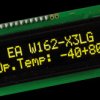 EA W162-X3LG OLED display, 2x16, 80x36mm, yellow