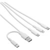 Akyga AK-USB-52 USB Cable 4-in-1 White 1.20 m