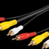 50139 RCA audio-video cable, 3x RCA plugs, 1.5 m