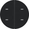 KNX e/s R.x/Serie 1930 Przycisk 2-kr z diod. LED RGB i czuj. temp., czarny, poł. 80162865
